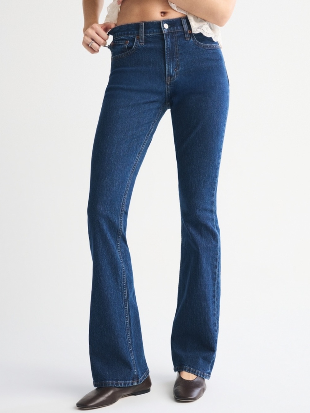 Abercrombie & Fitch Curve Love High Rise Bootcut Jean